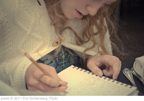 'writing in the journal' photo (c) 2011, Erin Kohlenberg - license: http://creativecommons.org/licenses/by/2.0/