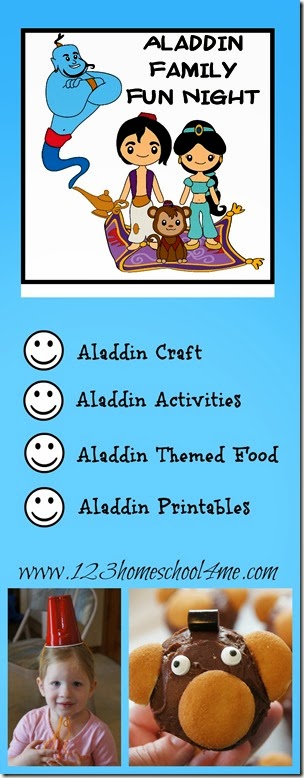 Disney Aladdin Family Fun Night with Aladdin craft, Aladdin Kids Activities, and Aladdin food Disney Aladdin Family Fun Night with Aladdin craft, Aladdin Kids Activities, and Aladdin food