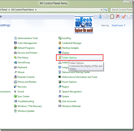 Windows 8 Control Panel