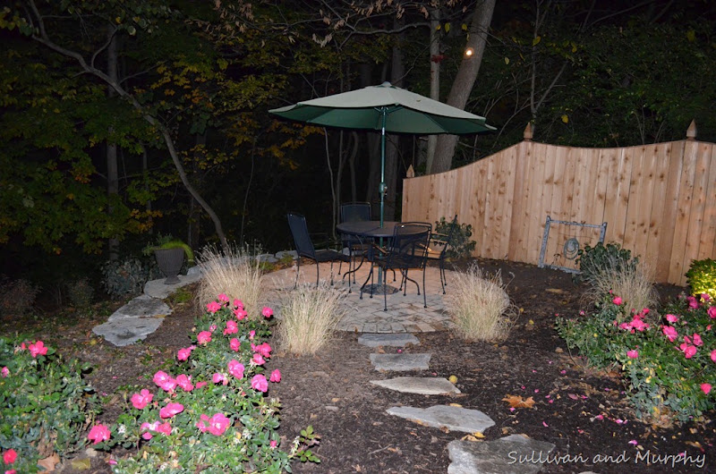 small round patio
