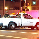 What are the chances that in the wee hours of the morning when the streets of Downtown Sacramento are nearly void of cars, two security vehicles from seperate companies collide early Wednesday morning. The driver of the security pickup was transported to the hospital via paramedics with minor injuries. News_111122_SecurityVsSecurity