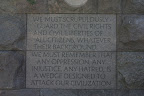 Inscription at the Roosevelt Memorial
