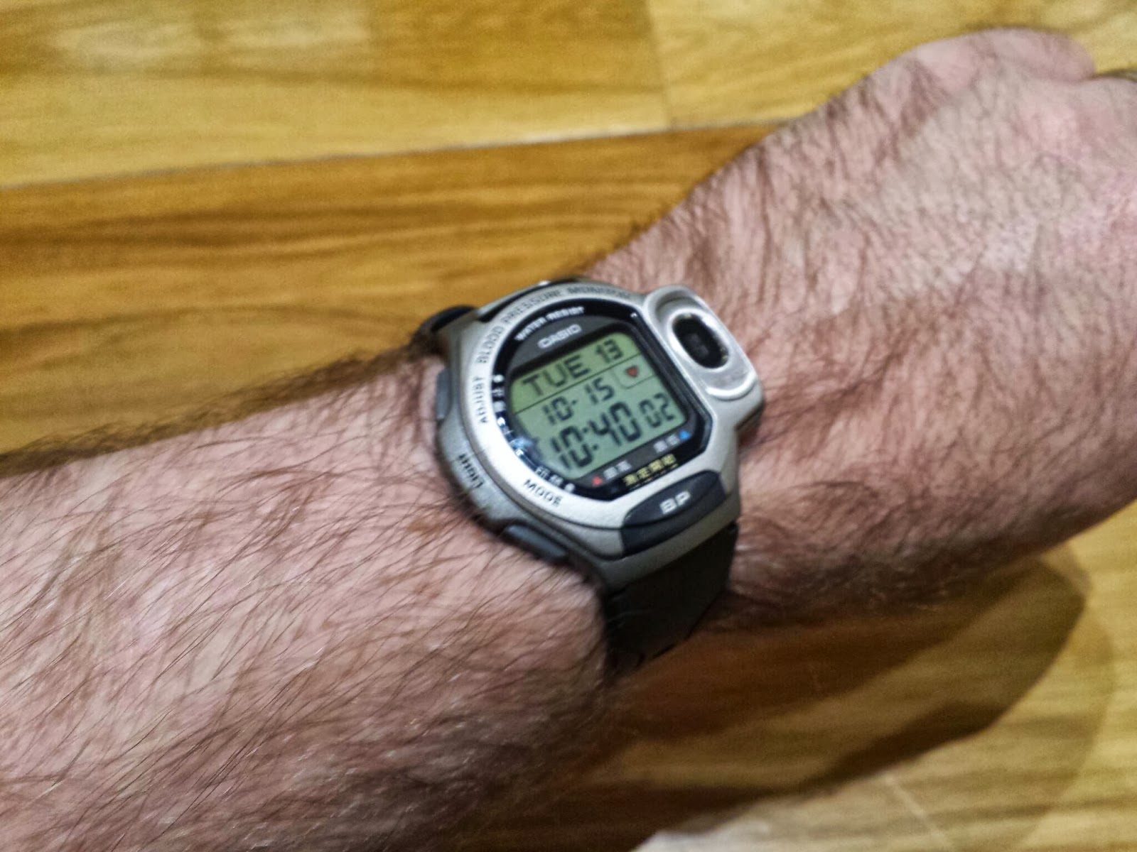 casio blood pressure wrist watch