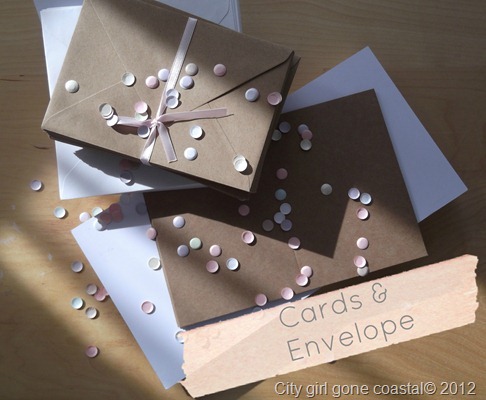 cards and envelope