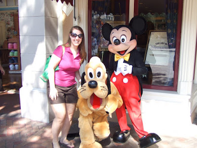 Debbie and Pluto and Mickey