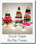 duck tape ruffle trees