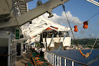 Tender being raised