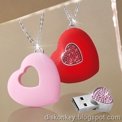 Crystal Heart USB flash drive Crystal Heart USB flash drive