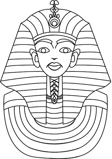 PHARAOH COLORING PAGE