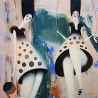 "HOLIDAYS" 60x60 (oil/acrylic on canvas)