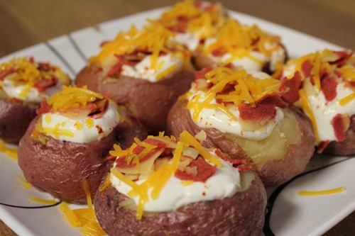 mini loaded red potatoes