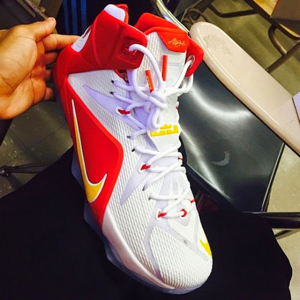 First Look at Nike LeBron 12 Fairfax Lions Home PE