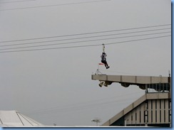 0540 Alberta Calgary Stampede 100th Anniversary - zipline from the pedestrian skyway