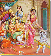 King Dasharatha and family