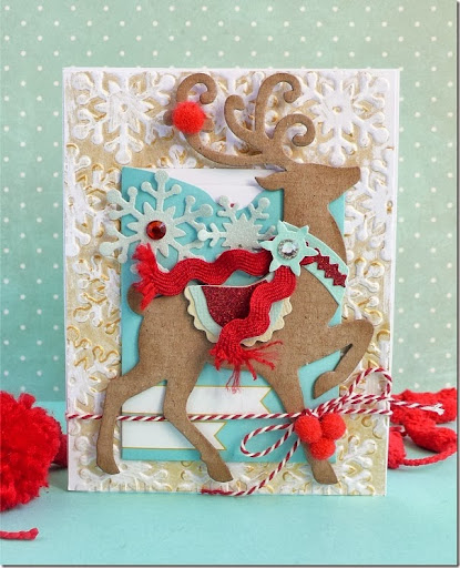 Sizzix Card Making Ideas Part - 20: Cafe Creativo - Anna Drai - Sizzix Big Shot - Card Christmas (1)