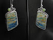 Matched Pair of Serpentine/Azurite w/Jade accent......$110