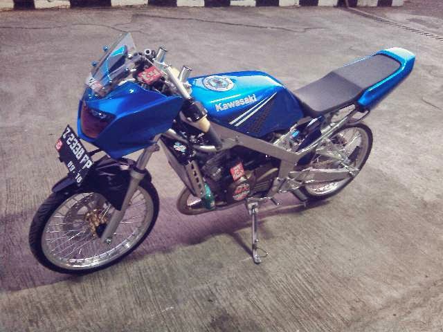 modifikasi motor ninja r warna biru terpopuler modifikasi motor ninja r warna biru terpopuler