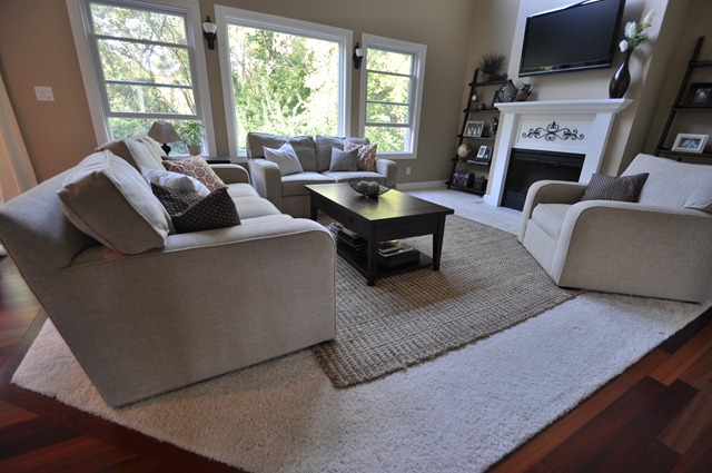 Two Story Living Room, Sherwin Williams Macademia