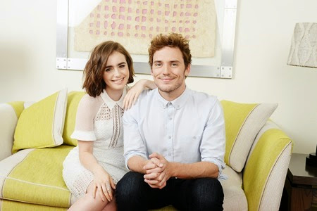 Lily Collins and Sam Claflin in Love, Rosie