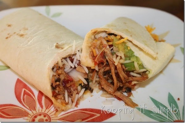 Crock Pot Pork Burritos keepingitsimplecrafts Crock Pot Pork Burritos keepingitsimplecrafts