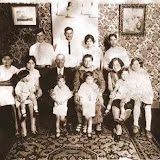 Guistino Toppa's Family, 1930s - Top row: Tony, John, Ann "Capuano" (Tony's wife), Peter Razza
Middle row: Rose, Annie, Guistino (Grandpa), Falconilla (Grandma), Mary and Rachel, youngest daughter
Bottom row: Gus Toppa, Tony Razza, Tony Toppa and Peter Razza, Jr
Missing members: Steve and Frank