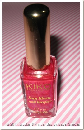 Sun Show Nail Lacquer na cor 470 Dainty Passion Fruit da KIKO Sun Show Nail Lacquer na cor 470 Dainty Passion Fruit da KIKO