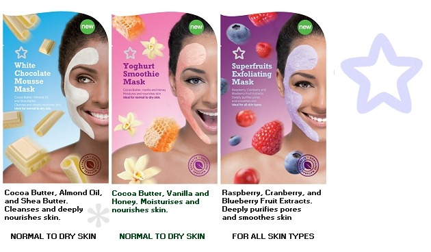 001-superdrug-face-masks-july-2012-white-chocolate-mousse-yogurt-smoothie-superfruit-exfoliating