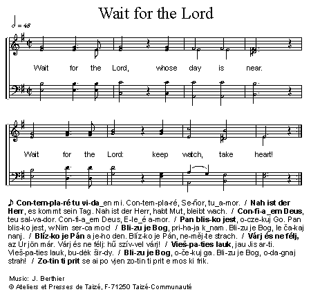 Taize wait for the lord download
