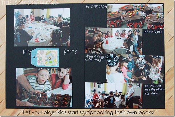 Kids scrapbooking