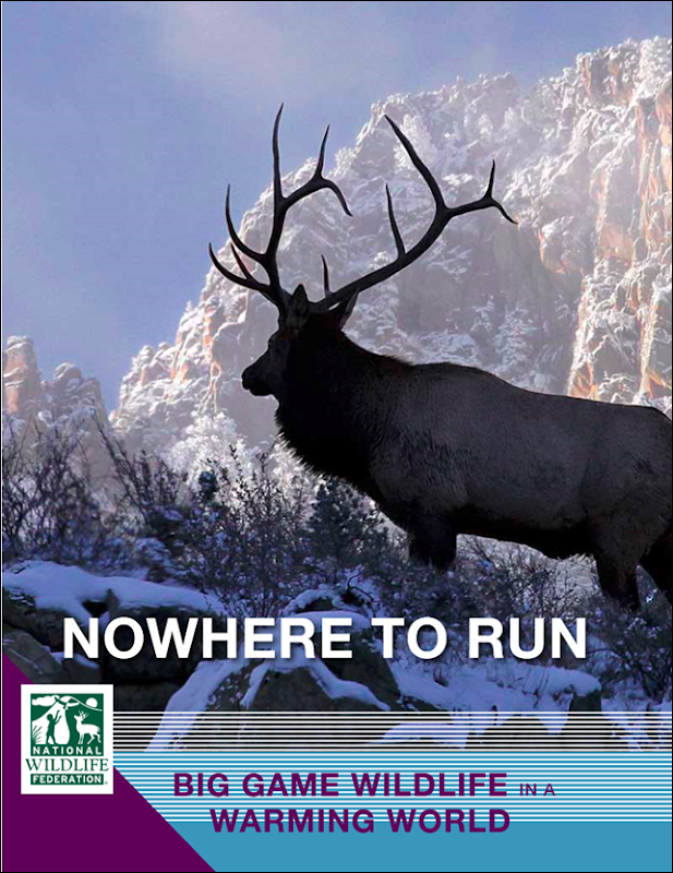 Cover of 'Nowhere to Run: Big Game Wildlife in a Warming World', by National Wildlife Federation, 13 November 2013. Photo: Victor Schendel / Vic Schendel Photography, LLC