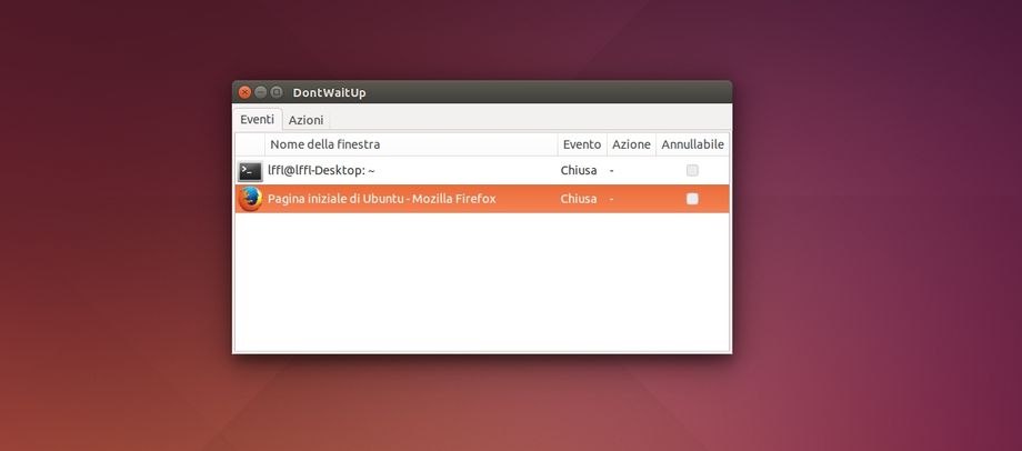 DontWaitUp in Ubuntu
