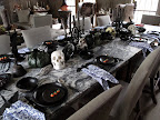 Empress Tang wanted to visit the canaries in the brown room but was distracted by this spooky table.