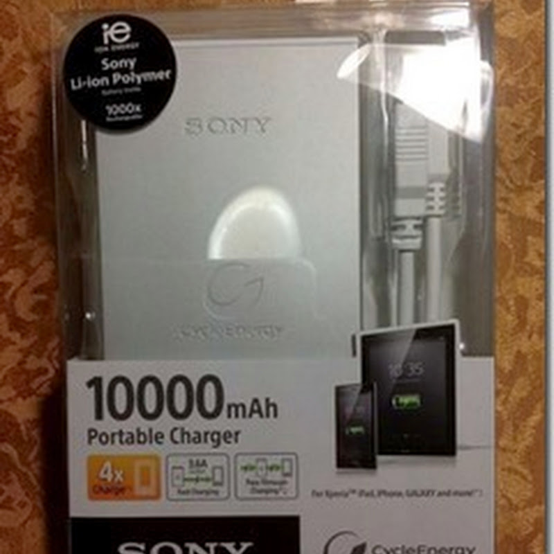 可以雙充的大尿袋?! Sony 10000 mAh Portable Charger CP-F10L