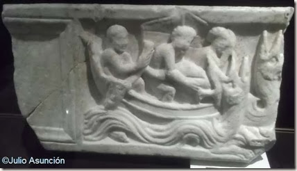 Fragmento de sarcófago romano - Museo arqueológico de Elda