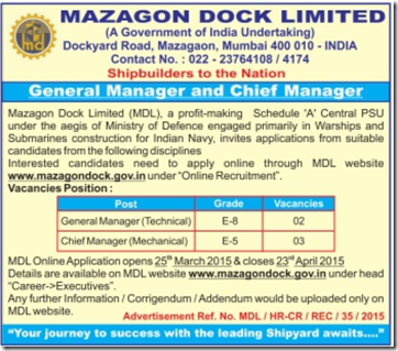 MDL - IndGovtJobs.in