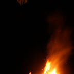 Bonfire am Strand von Hoga