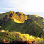 Evening light catches the Merbabu summit ridge