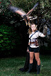 Hunter Elf And Falcon