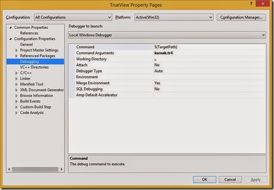 Debugging Command Arguments and Working Directory Debugging Command Arguments and Working Directory
