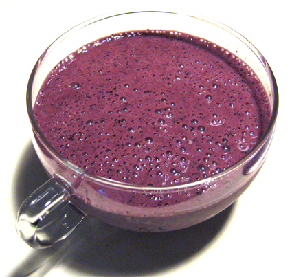 Blueberry smoothie. Need I say more? Blueberry smoothie. Need I say more?