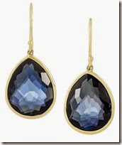 Ippolita Blue Topaz and 18ct Gold Drop Earrings Ippolita Blue Topaz and 18ct Gold Drop Earrings