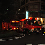 fire truck in hiroshima in Hiroshima, Japan 