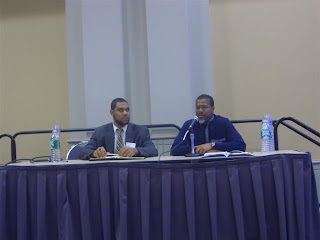 Forging a Political Agneda
Jameel Aalim-Johnson, former Chief of Staff of Rep. Meeks (D-NY) and Dawud Walid, CAIR-MI Ex Director