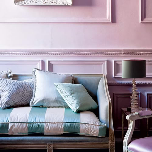 The room looks as luxurious as a spoonful of your favorite ice cream. (decor8)