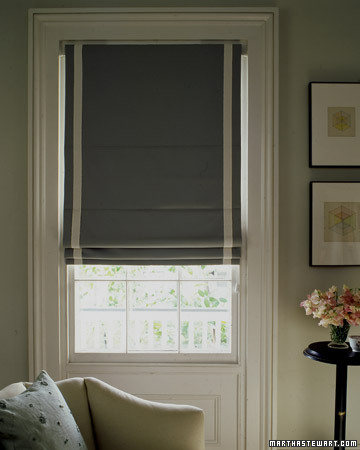 This simple and elegant shade is a sleek alternative to a traditional curtain treatment.