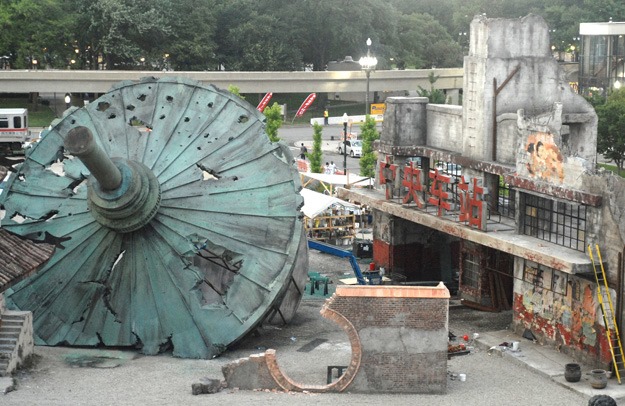 Robbanás a Transformers 4 forgatási videójában