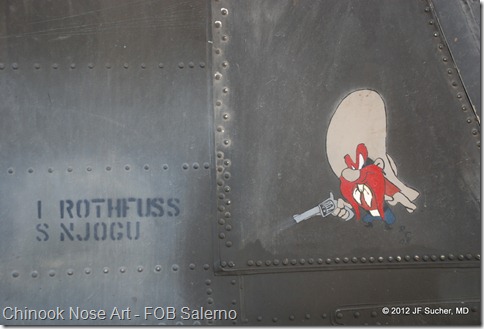 Chinook Nose Art - FOB Salerno