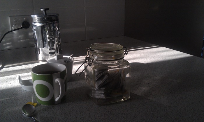 early morning cup of tea