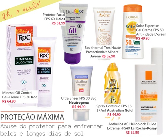 Protetor Solar para rosto e corpo – Invista na saúde da sua pele. Protetor Solar para rosto e corpo – Invista na saúde da sua pele.