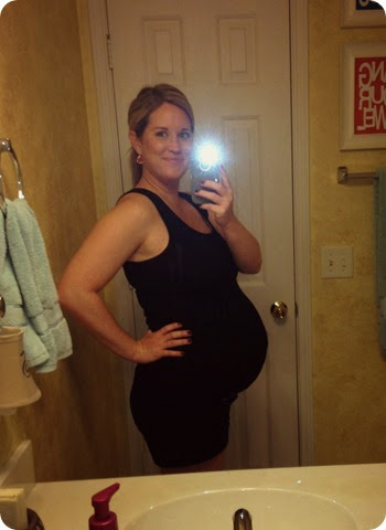 36 weeks pregnant mirror